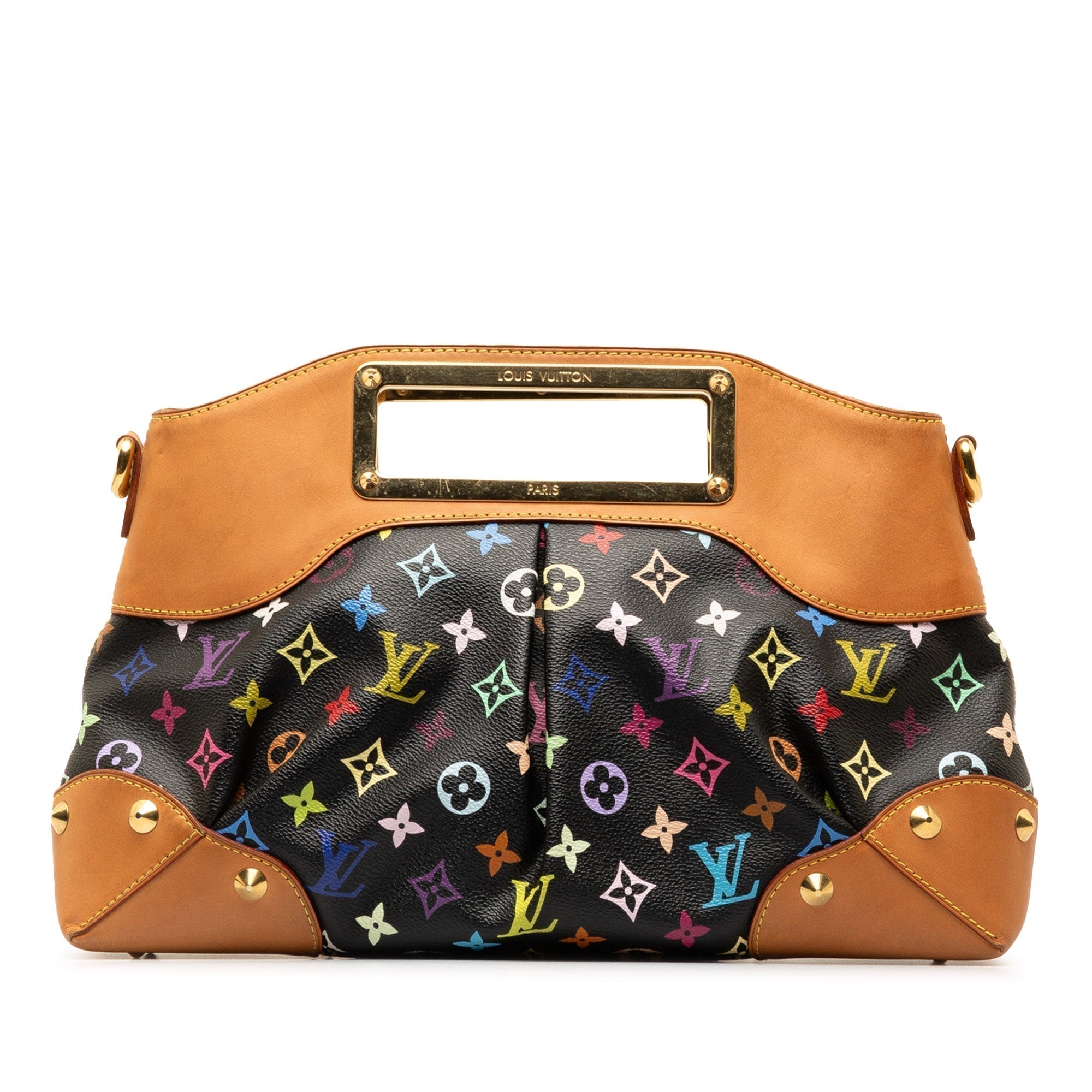 Black LV Monogram Multicolore Judy MM Satchel