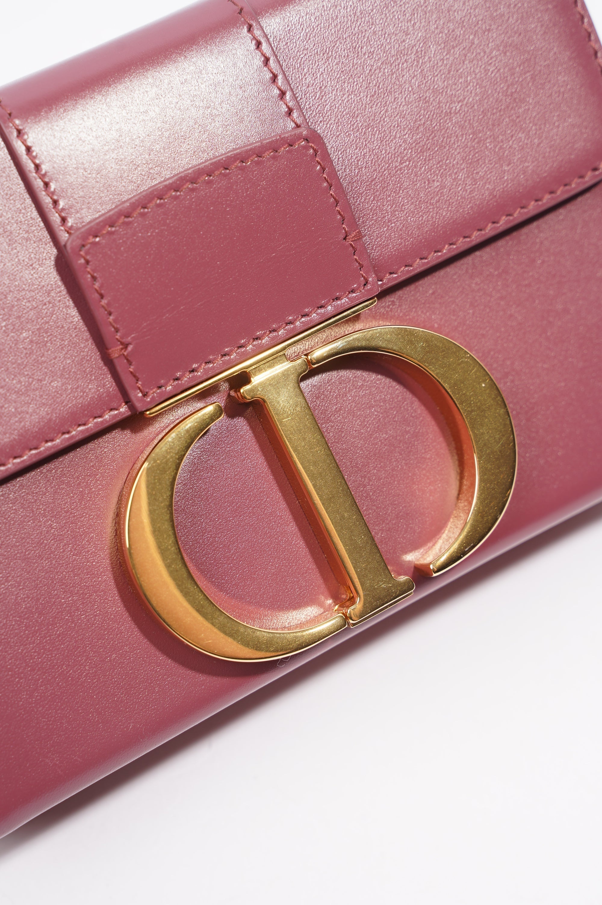 Christian D1OR 30 Motaigne Box Bag Grape Leather