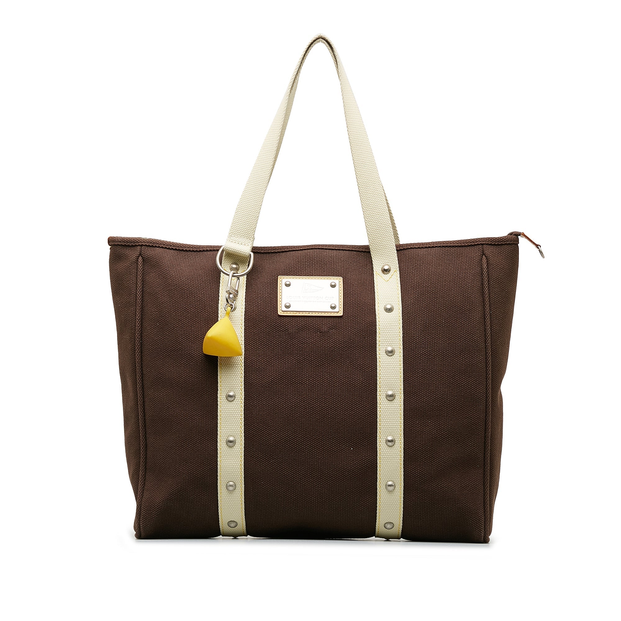Brown LV Antigua Cabas GM Tote Bag
