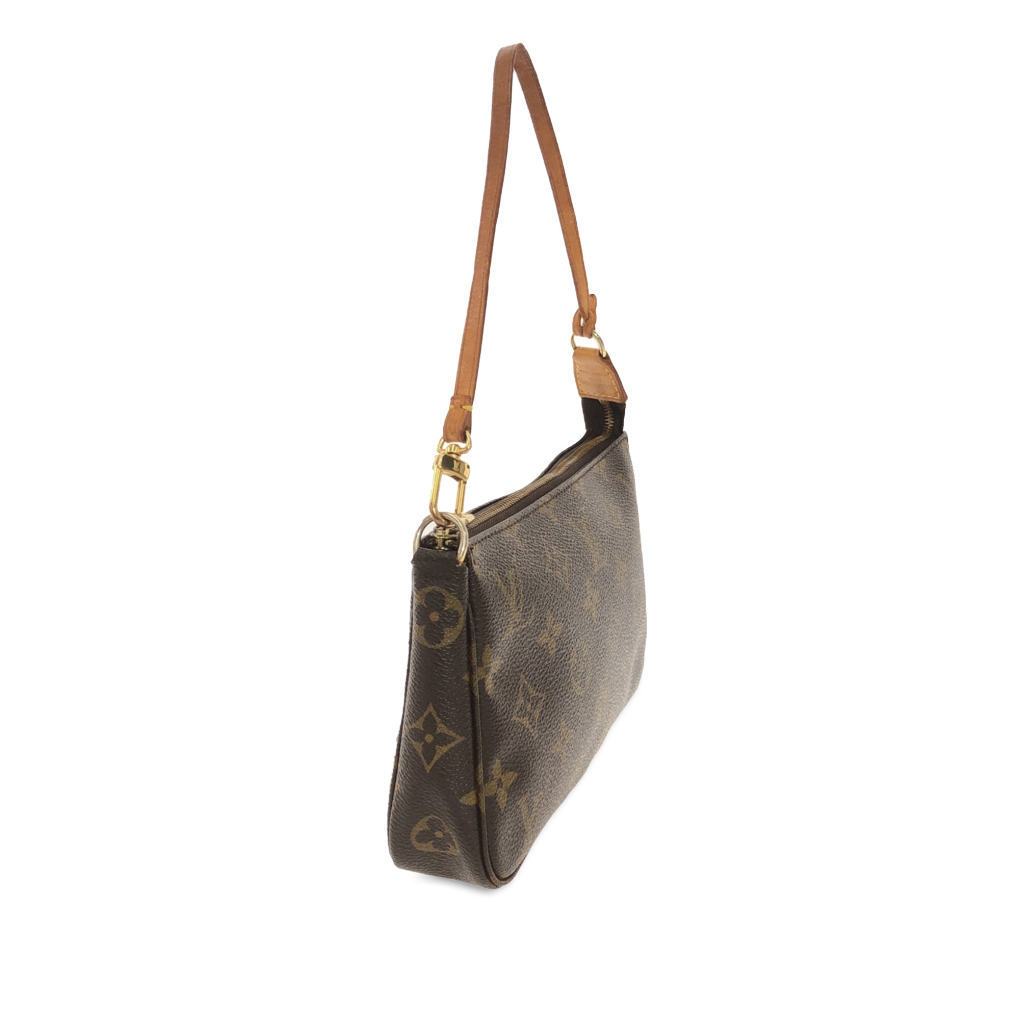 Brown LV Monogram Pochette Accessoires Shoulder Bag