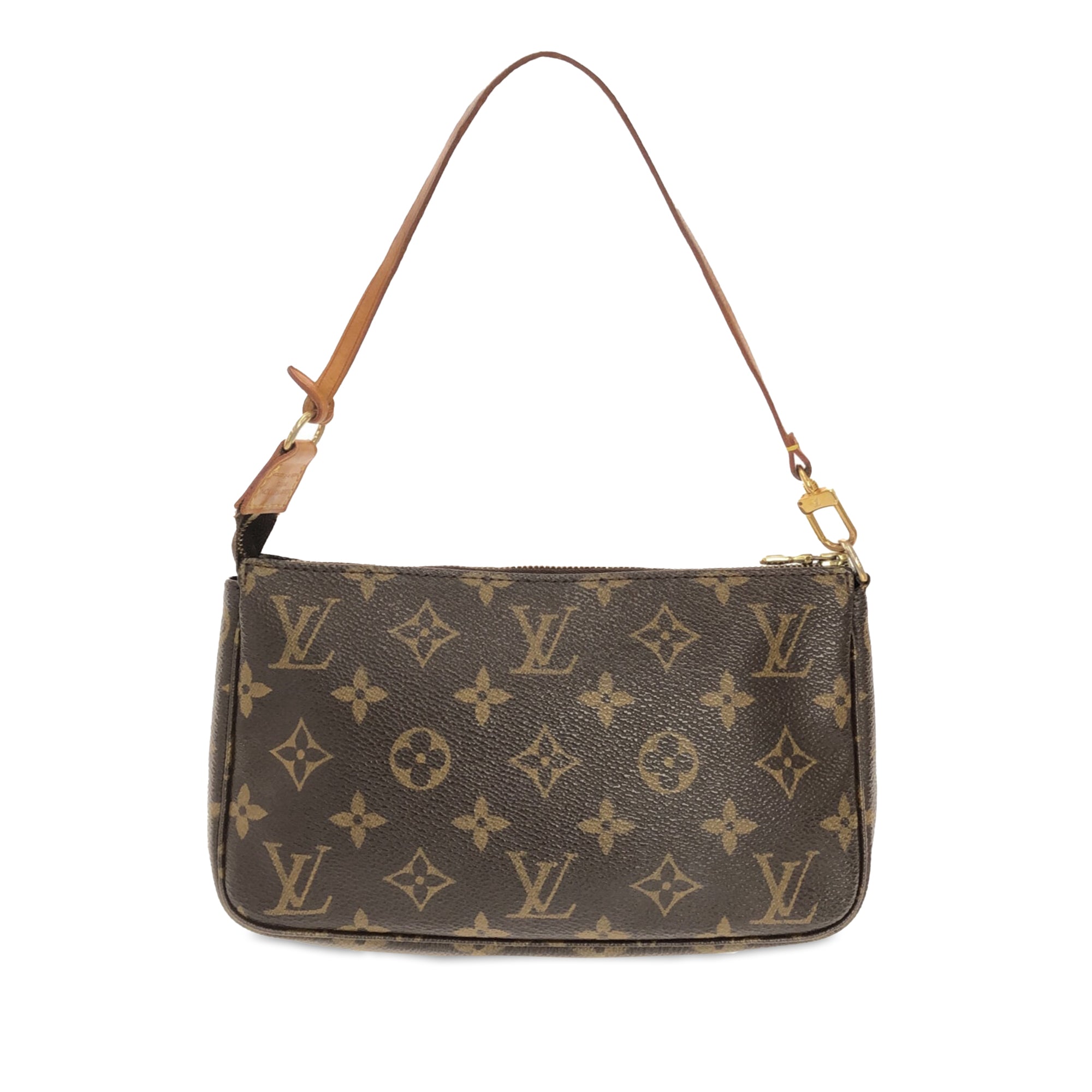 Brown LV Monogram Pochette Accessoires Shoulder Bag