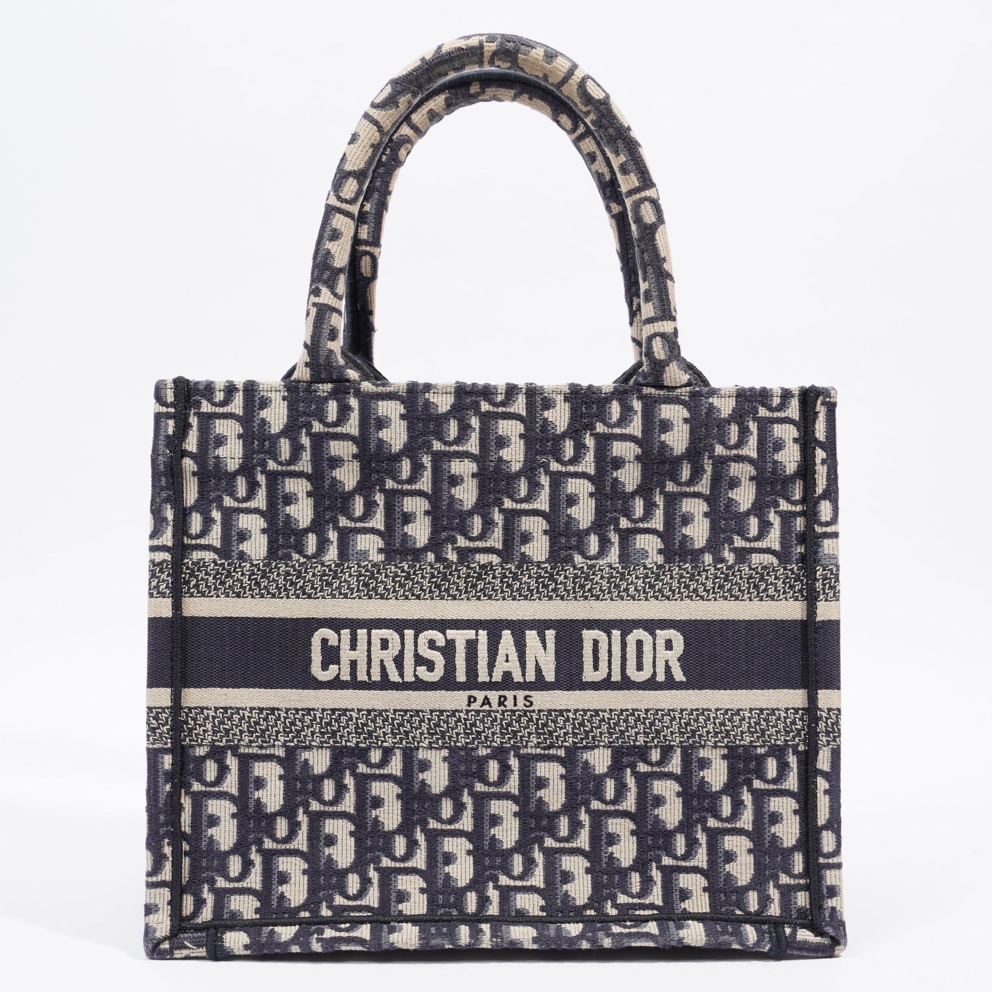 Christian D1OR Book Tote Oblique Fabric Small