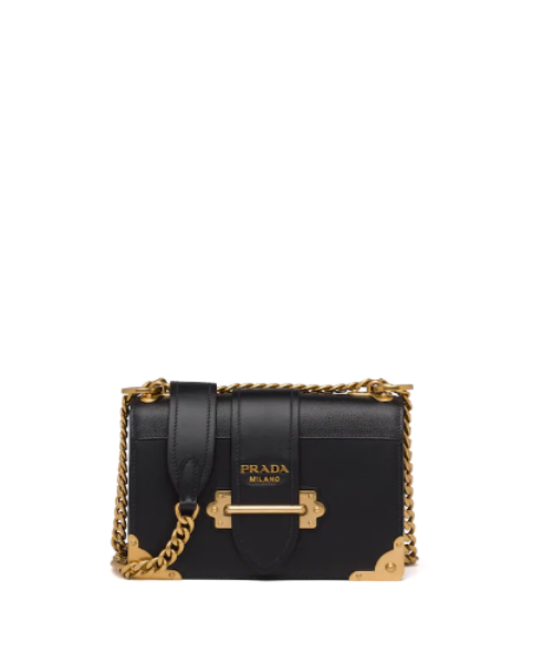 PRD Cahier Leather Shoulder Bag Black