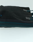 BBERRY Blue Label Tote Bag Canvas Black Blue Auth ac2170