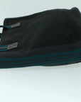 BBERRY Blue Label Tote Bag Canvas Black Blue Auth ac2170