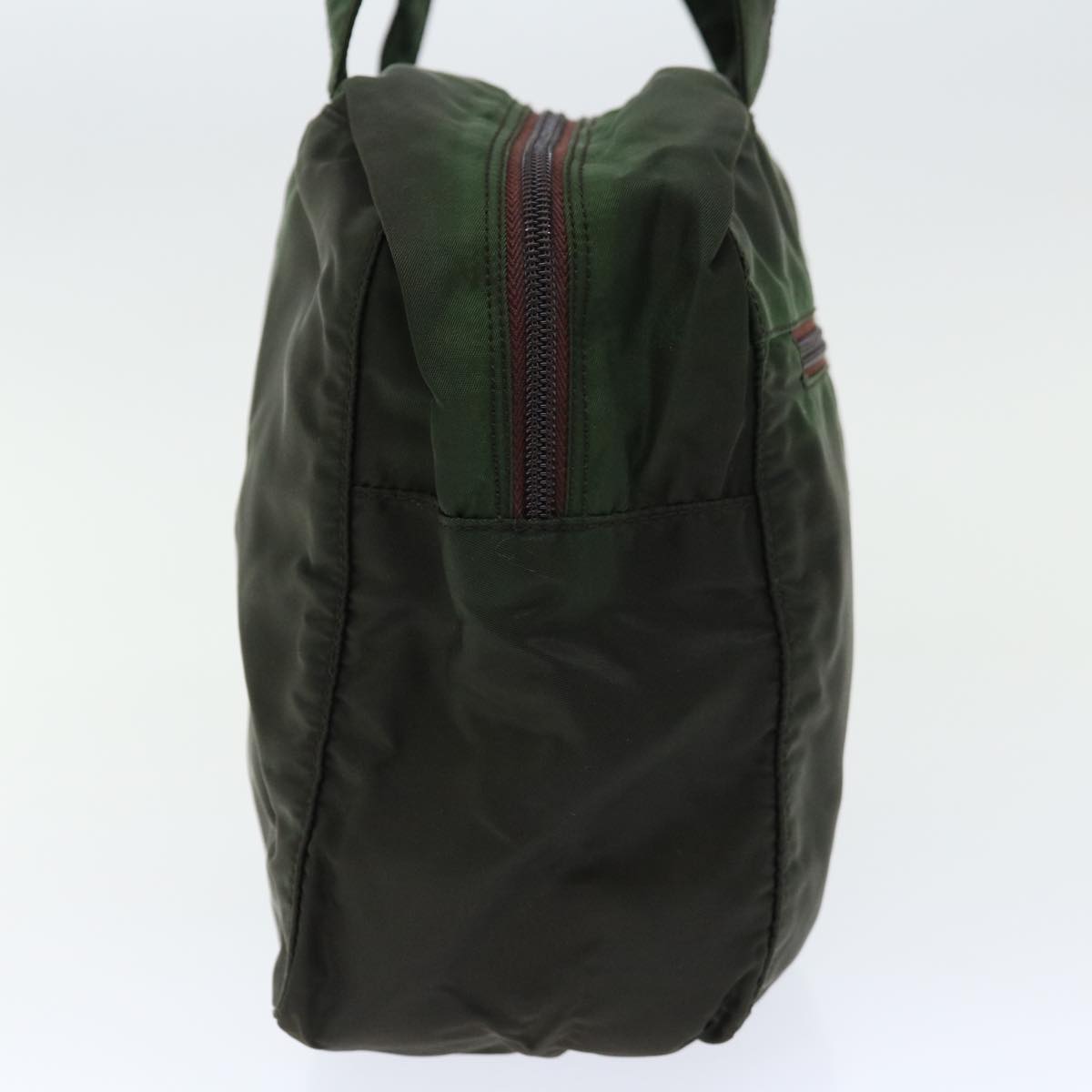 PRD Hand Bag Nylon Green Auth ac2782