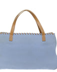 BBERRY Blue Label Hand Bag Canvas Blue Auth ac2928