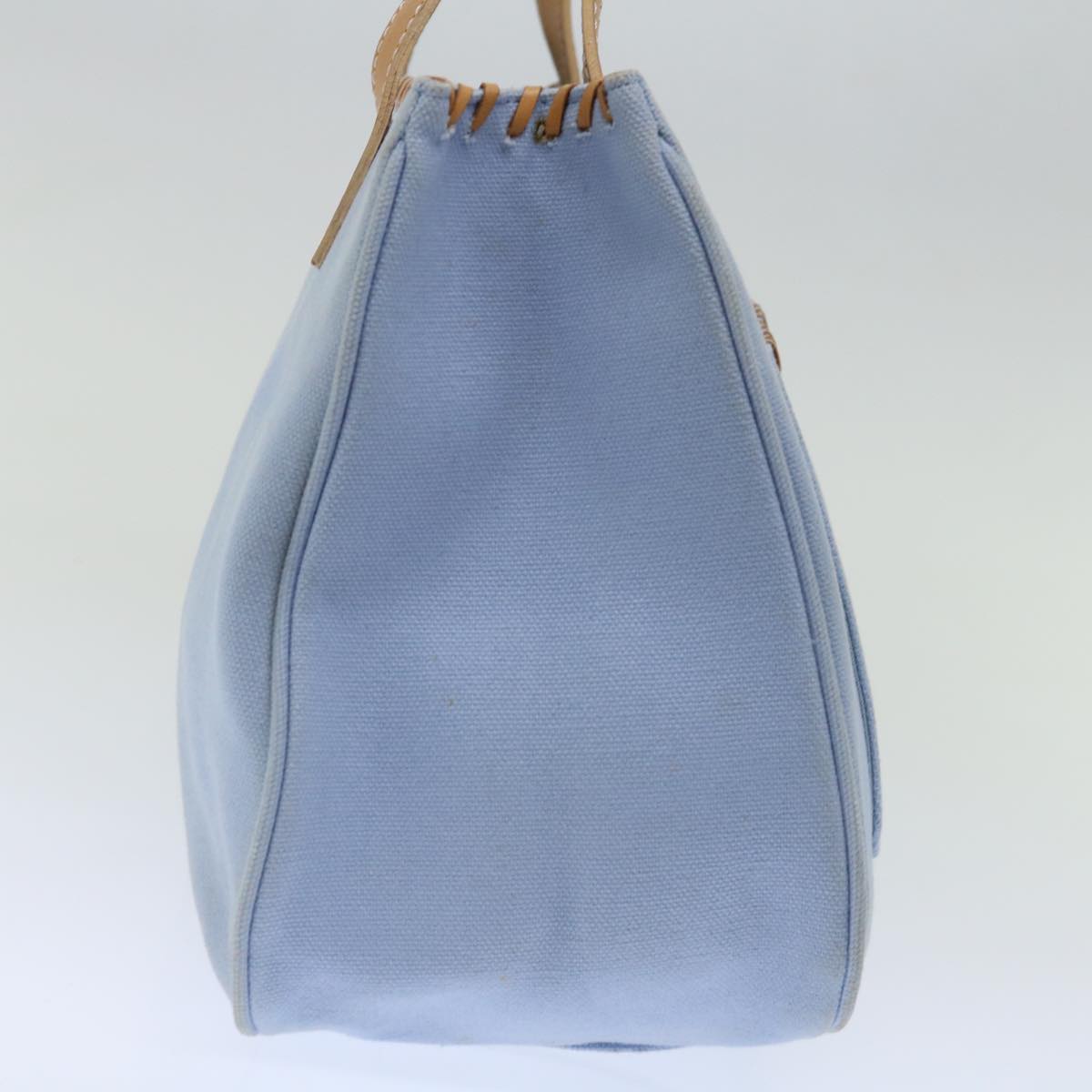 BBERRY Blue Label Hand Bag Canvas Blue Auth ac2928
