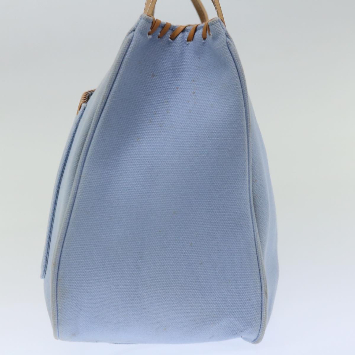 BBERRY Blue Label Hand Bag Canvas Blue Auth ac2928
