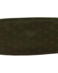 CHRISTIAN D1OR Chain Shoulder Bag Nylon Green Auth ac2954