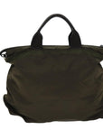 PRD Hand Bag Nylon 2way Brown Auth ac2959