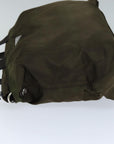 PRD Hand Bag Nylon 2way Brown Auth ac2959