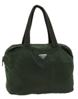 PRD Hand Bag Nylon Khaki Auth ac2986