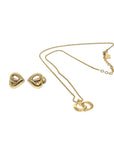 CHRISTIAN D1OR Accessories Necklace 2Set Gold Tone Auth am4822