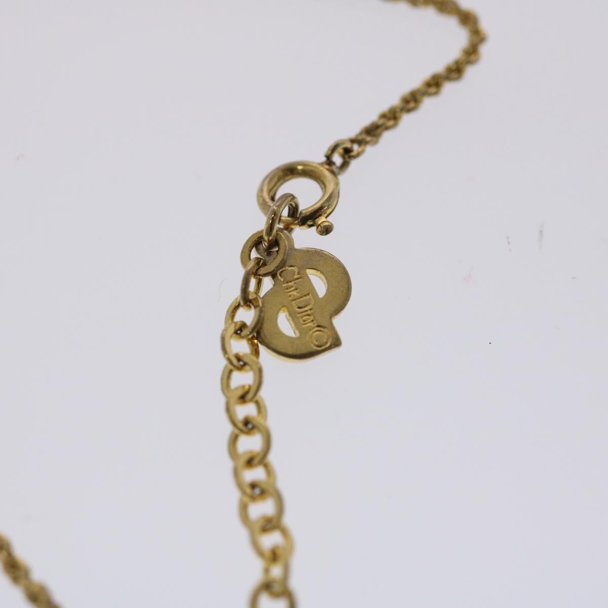CHRISTIAN D1OR Accessories Necklace 2Set Gold Tone Auth am4822