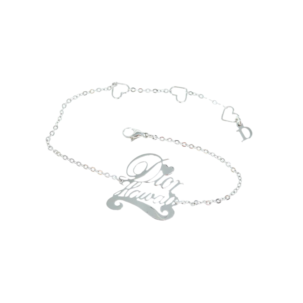 CHRISTIAN D1OR Bracelet metal Silver Auth am5520