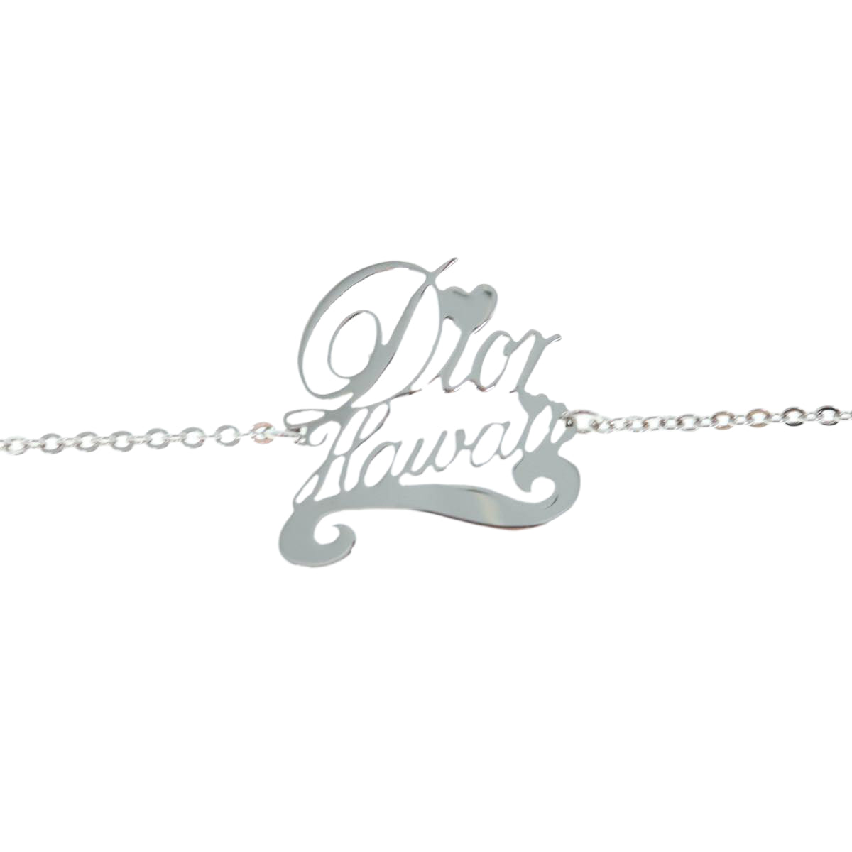 CHRISTIAN D1OR Bracelet metal Silver Auth am5520