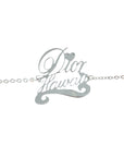 CHRISTIAN D1OR Bracelet metal Silver Auth am5520