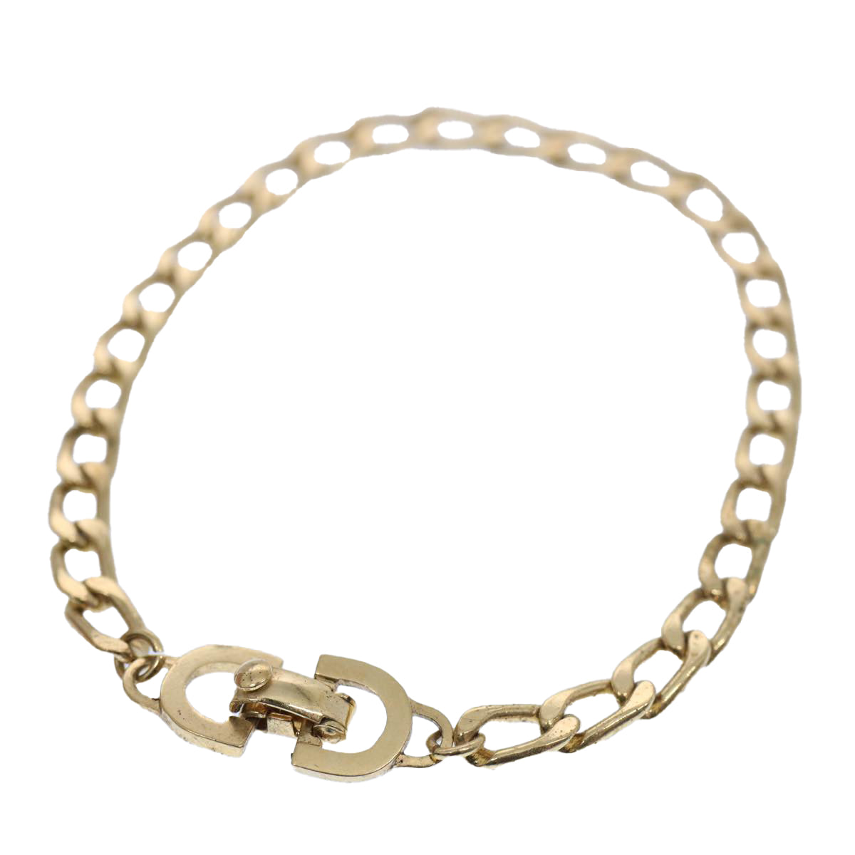 CHRISTIAN D1OR Bracelet metal Gold Auth am5524