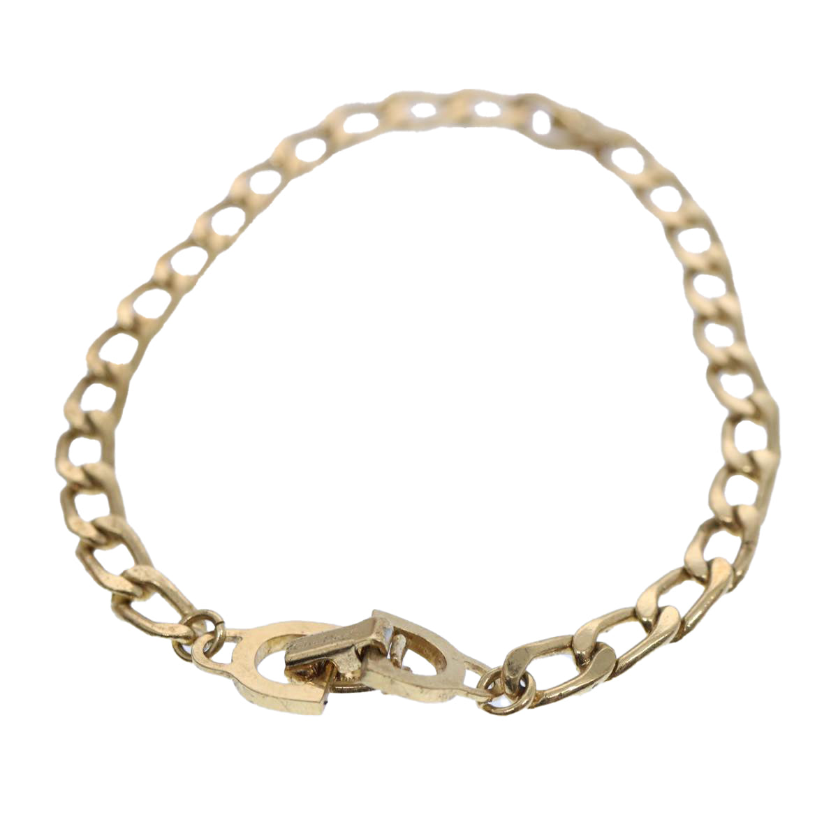 CHRISTIAN D1OR Bracelet metal Gold Auth am5524
