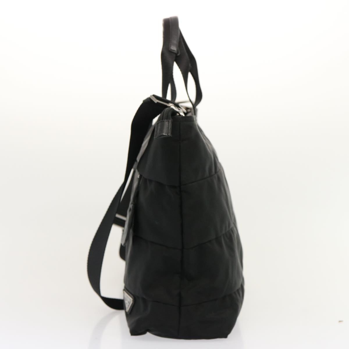 PRD Hand Bag Nylon 2way Black Auth am6029