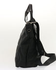 PRD Hand Bag Nylon 2way Black Auth am6029