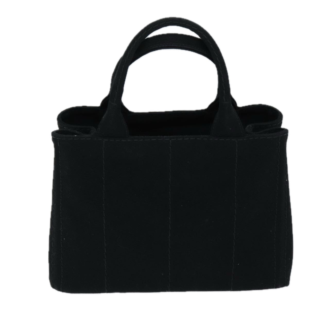 PRD Canapa PM Hand Bag Canvas 2way Black Auth am6096A