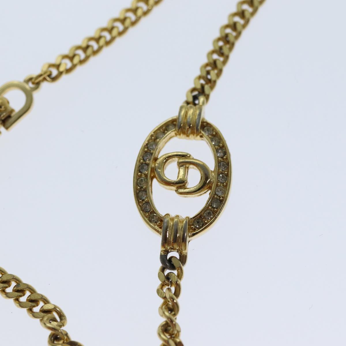 CHRISTIAN D1OR Bracelet Metal Gold Auth am6179
