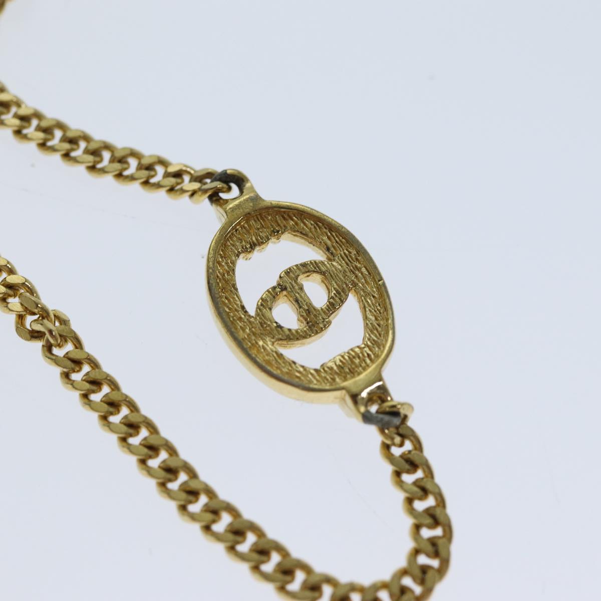 CHRISTIAN D1OR Bracelet Metal Gold Auth am6179