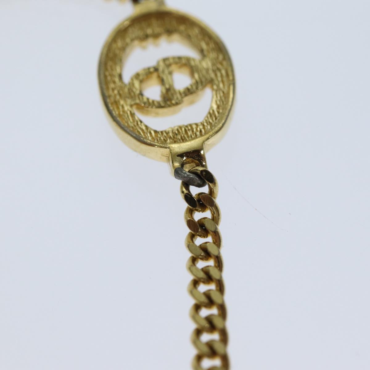CHRISTIAN D1OR Bracelet Metal Gold Auth am6179