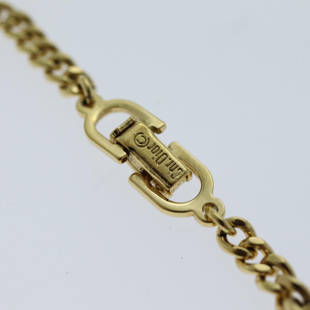 CHRISTIAN D1OR Bracelet Metal Gold Auth am6231