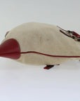 PRD Hand Bag Canvas Beige Red Auth ar11582B