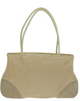 PRD Hand Bag Nylon Beige Auth ar11646B