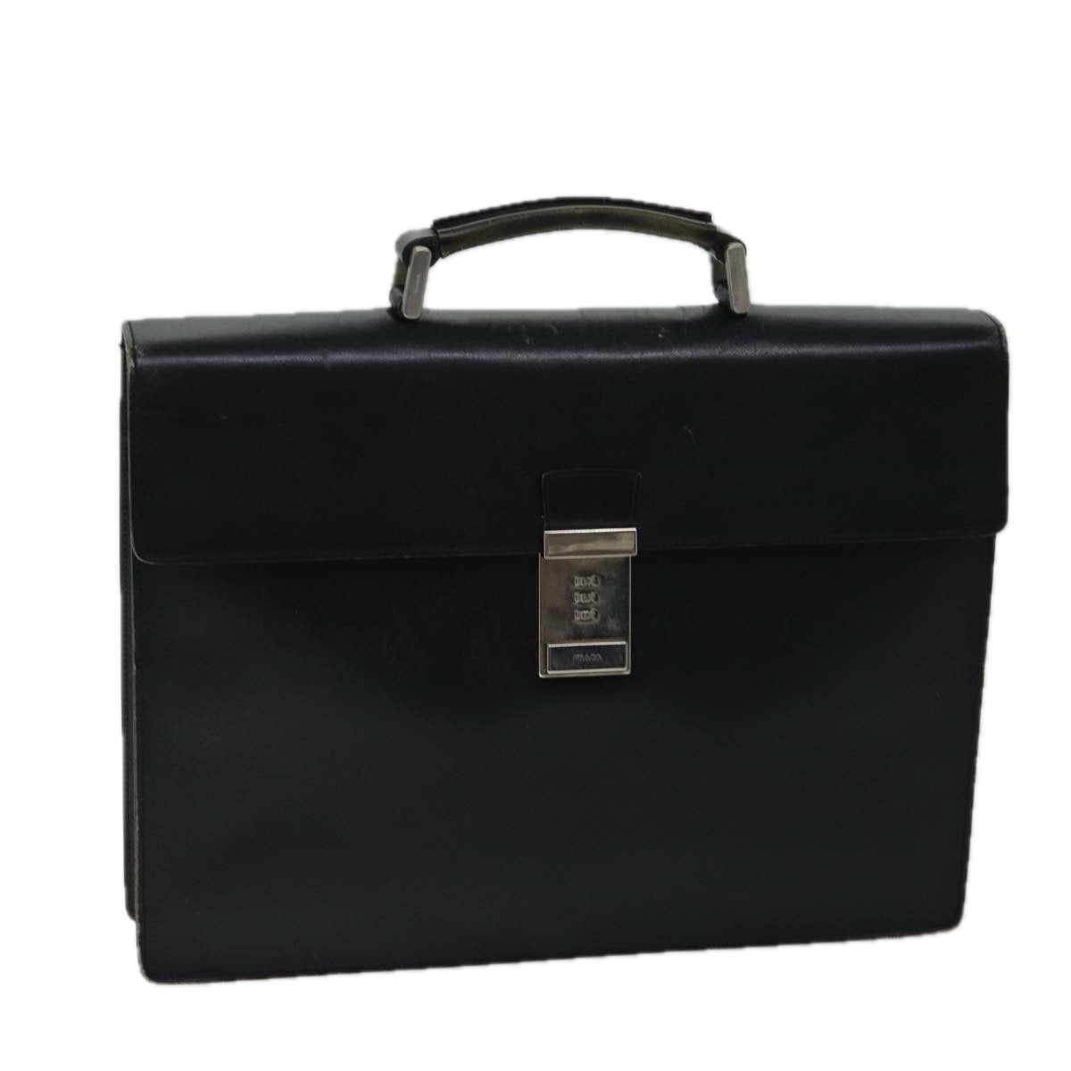 PRD Hand Bag Leather Black Auth ar11660B