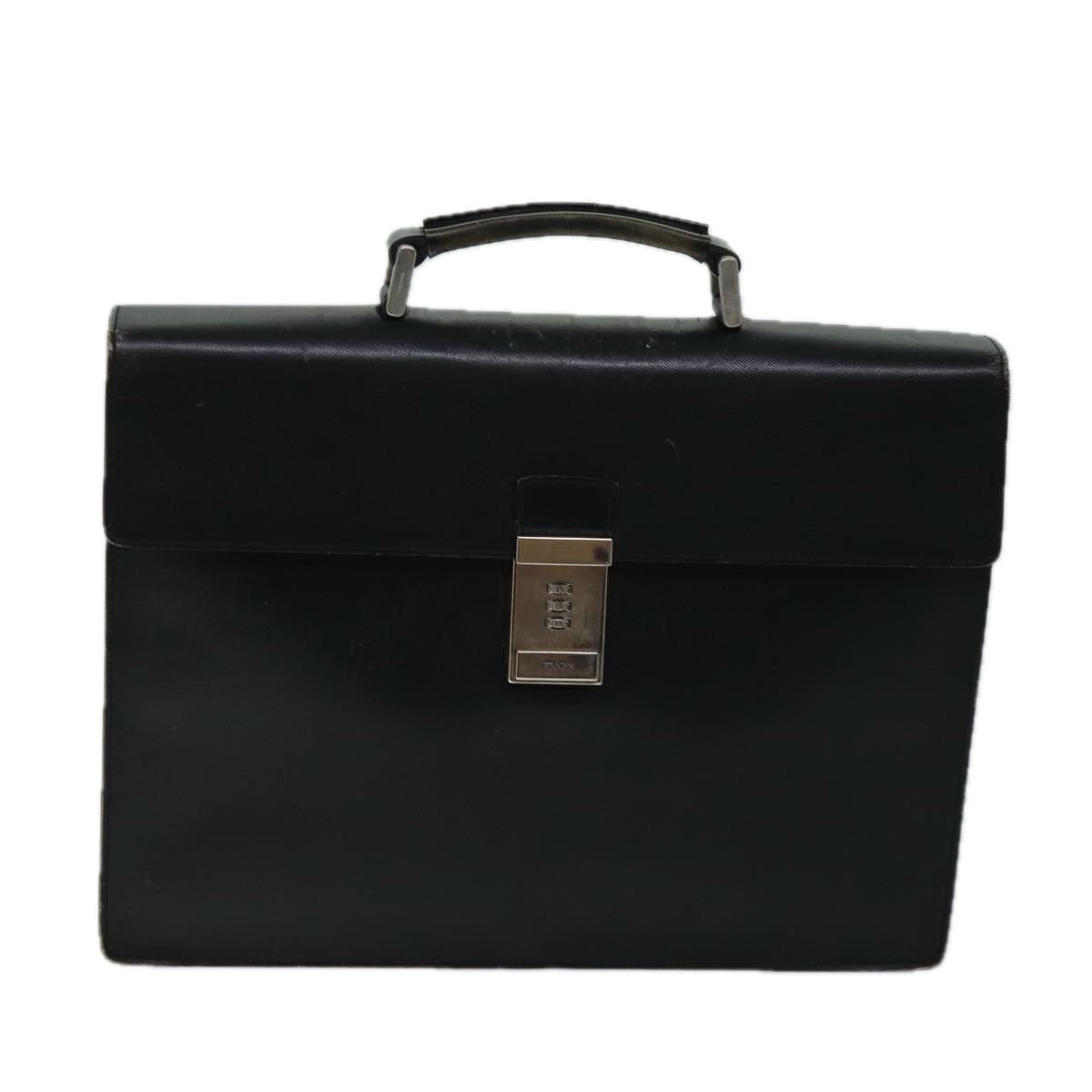PRD Hand Bag Leather Black Auth ar11660B