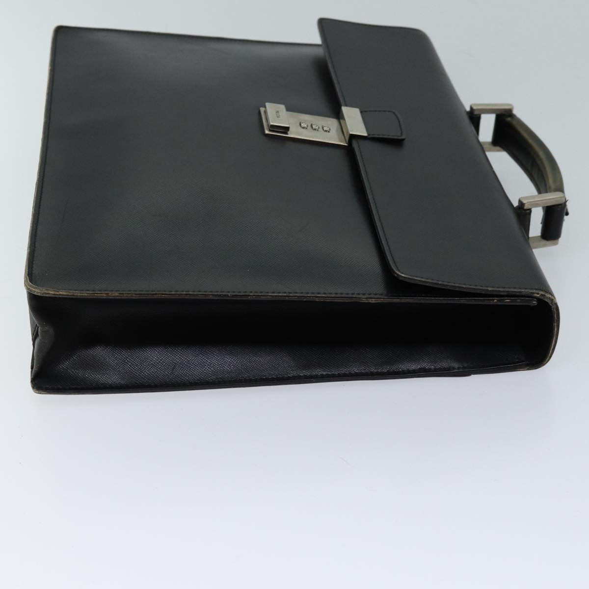 PRD Hand Bag Leather Black Auth ar11660B