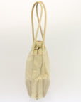 PRD Hand Bag Nylon Beige Auth ar11710