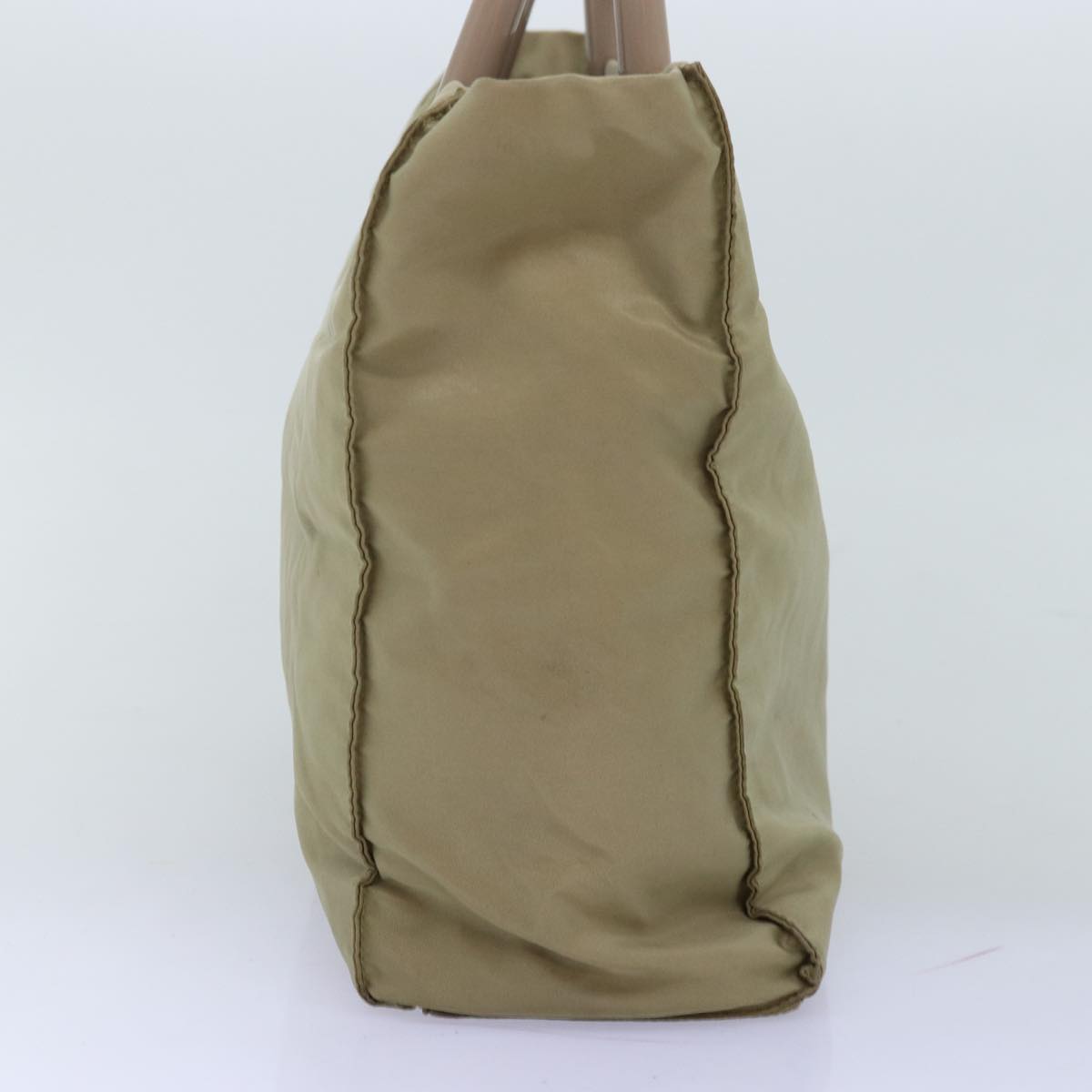 PRD Hand Bag Nylon Beige Auth ar11788B