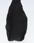 PRD Hand Bag Nylon Black Auth ar11967