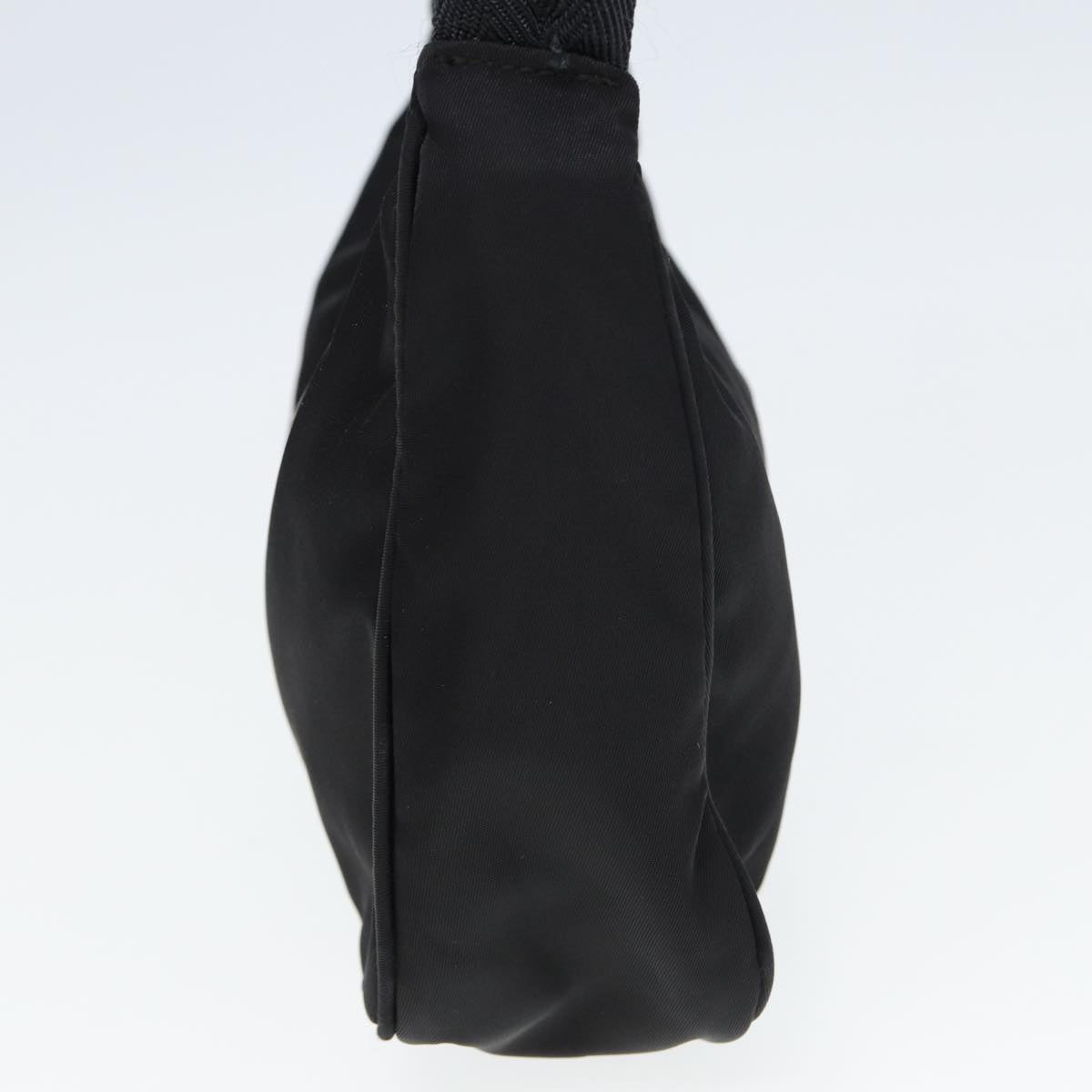 PRD Hand Bag Nylon Black Auth ar11967
