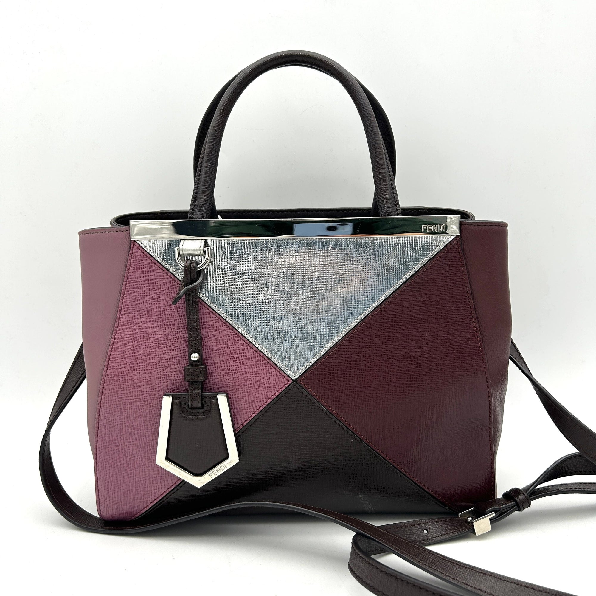 2jours leather crossbody bag FNDI Multicolour in Leather  LA10723
