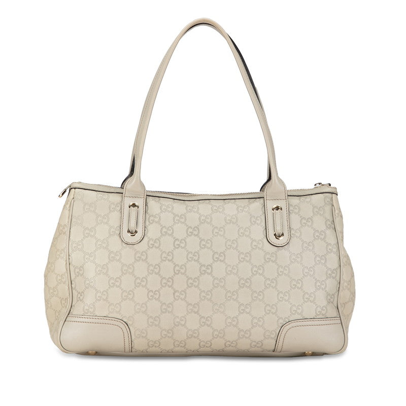 GCCI  Handbag 177052 Ivory White Leather  GCCI