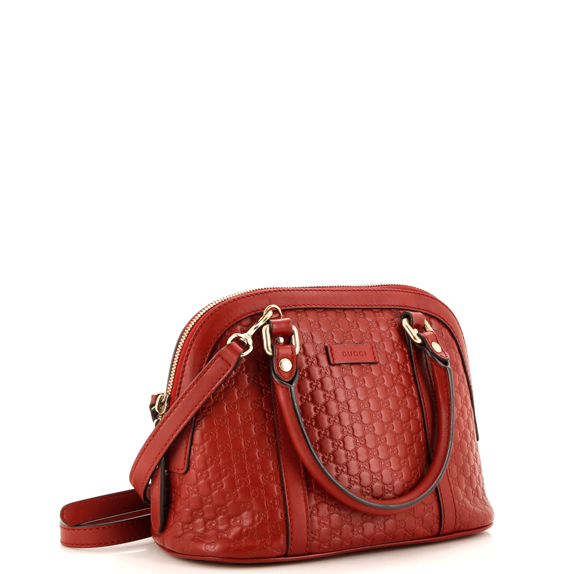 Convertible Dome Satchel (Outlet) MicroGCCIssima Leather Mini