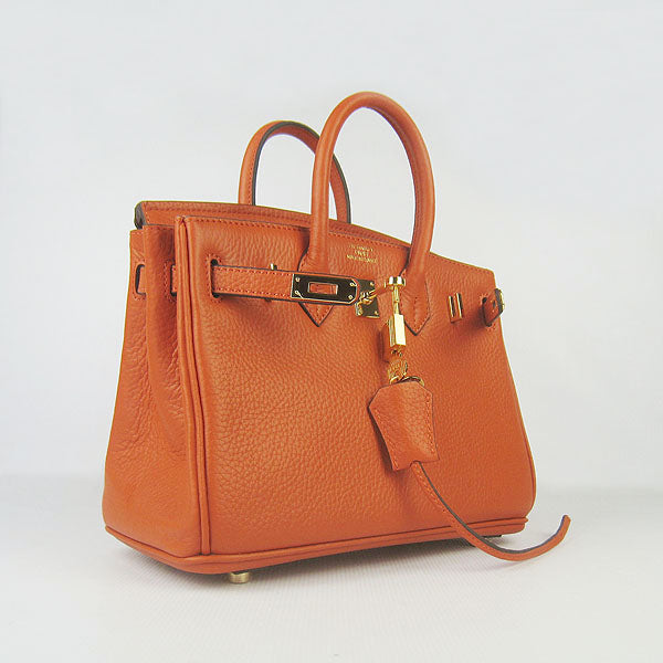 HMS Birkin 25cm Handbag 6068 orange golden
