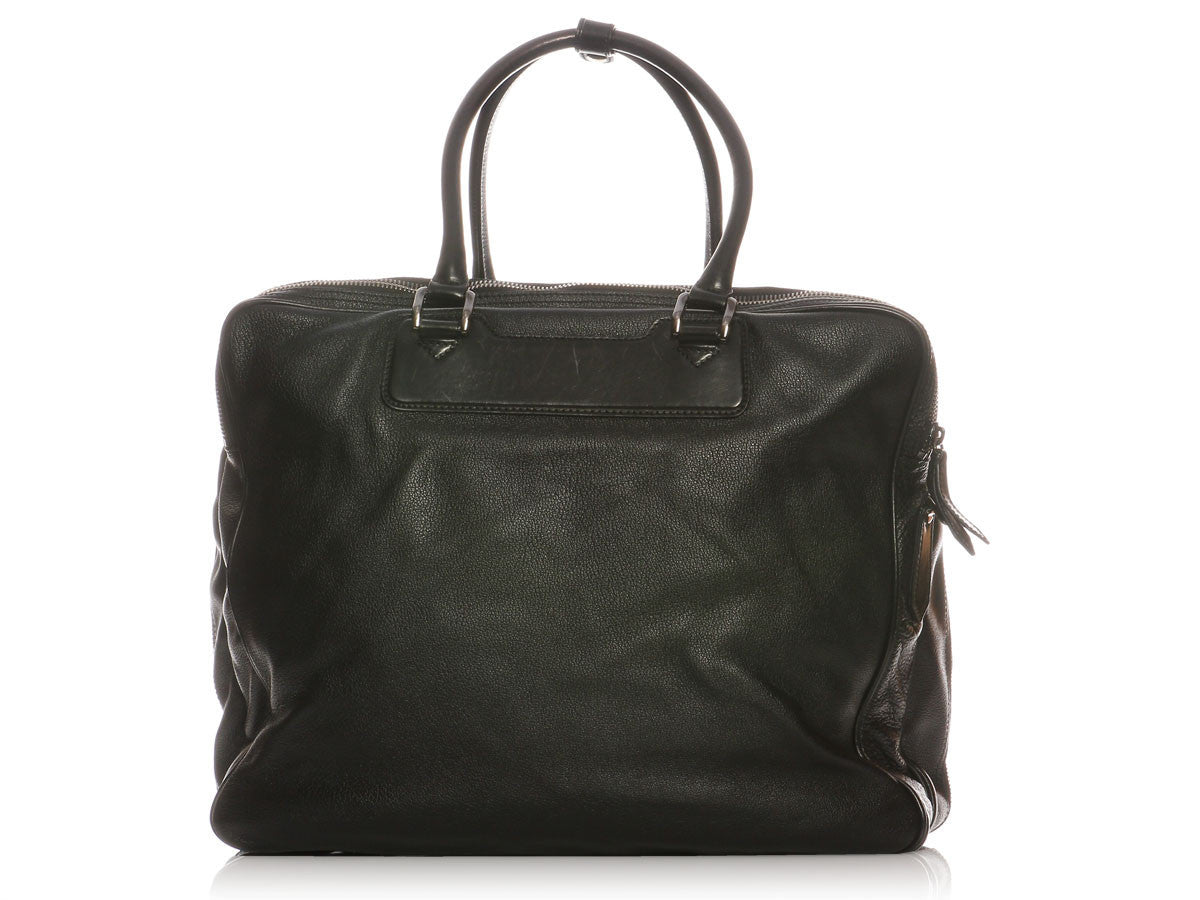 BBERRY Black Leather Suitcase