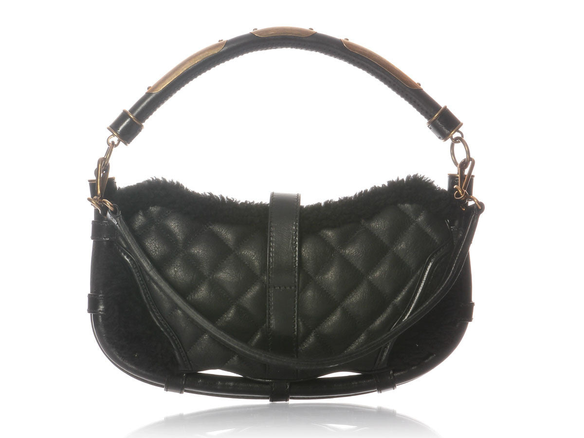 BBERRY Black Shearling Bag