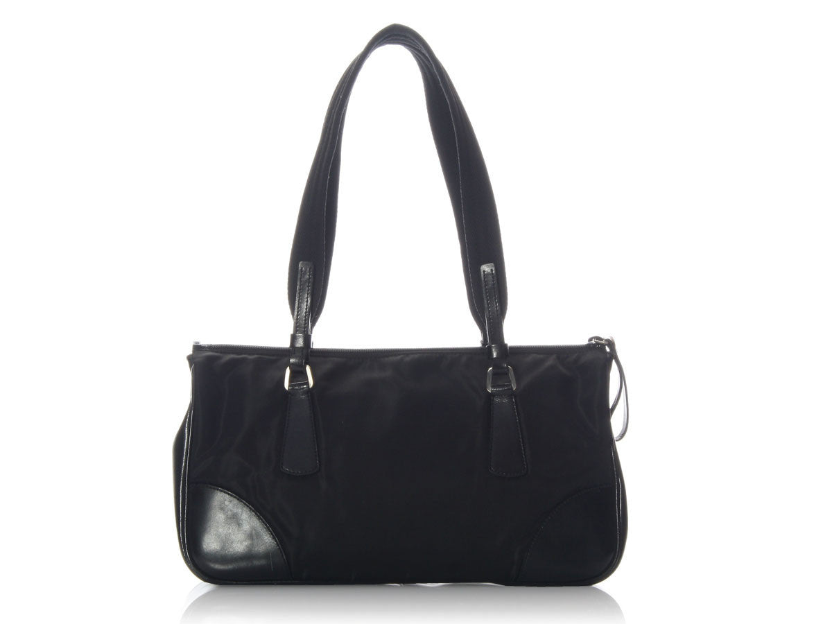PRD Black Nylon Shoulder Bag