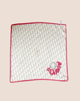 CHRISTIAN D1OR BEIGE OBLIQUE SILK SCARF