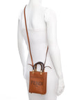 FNDI Brown Mini Sunshine Shopper Handbag