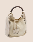 CHRISTIAN D1OR BEIGE OBLIQUE ETHNIC HOBO BAG